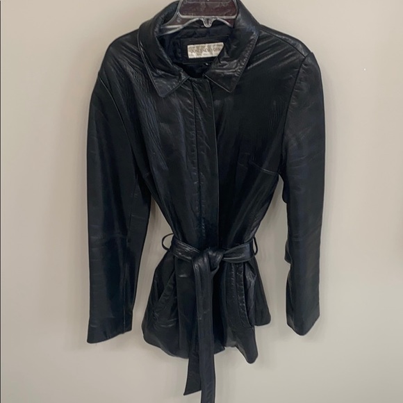 Jones New York Genuine Leather Jacket - Picture 3 of 6